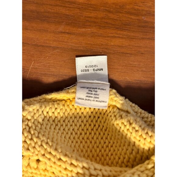 Misha & Puff Yellow Knit Sweater For Kids 3-4 Years 100% Cotton Long Sleeve Butt - Picture 7 of 7